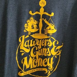 Lawyers guns & money mens tshirt sz xl
